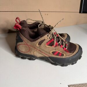 Patagonia Womens Cardamom Poppy Fields Hiking Shoes T80958 Brown Red Vibram 9.5